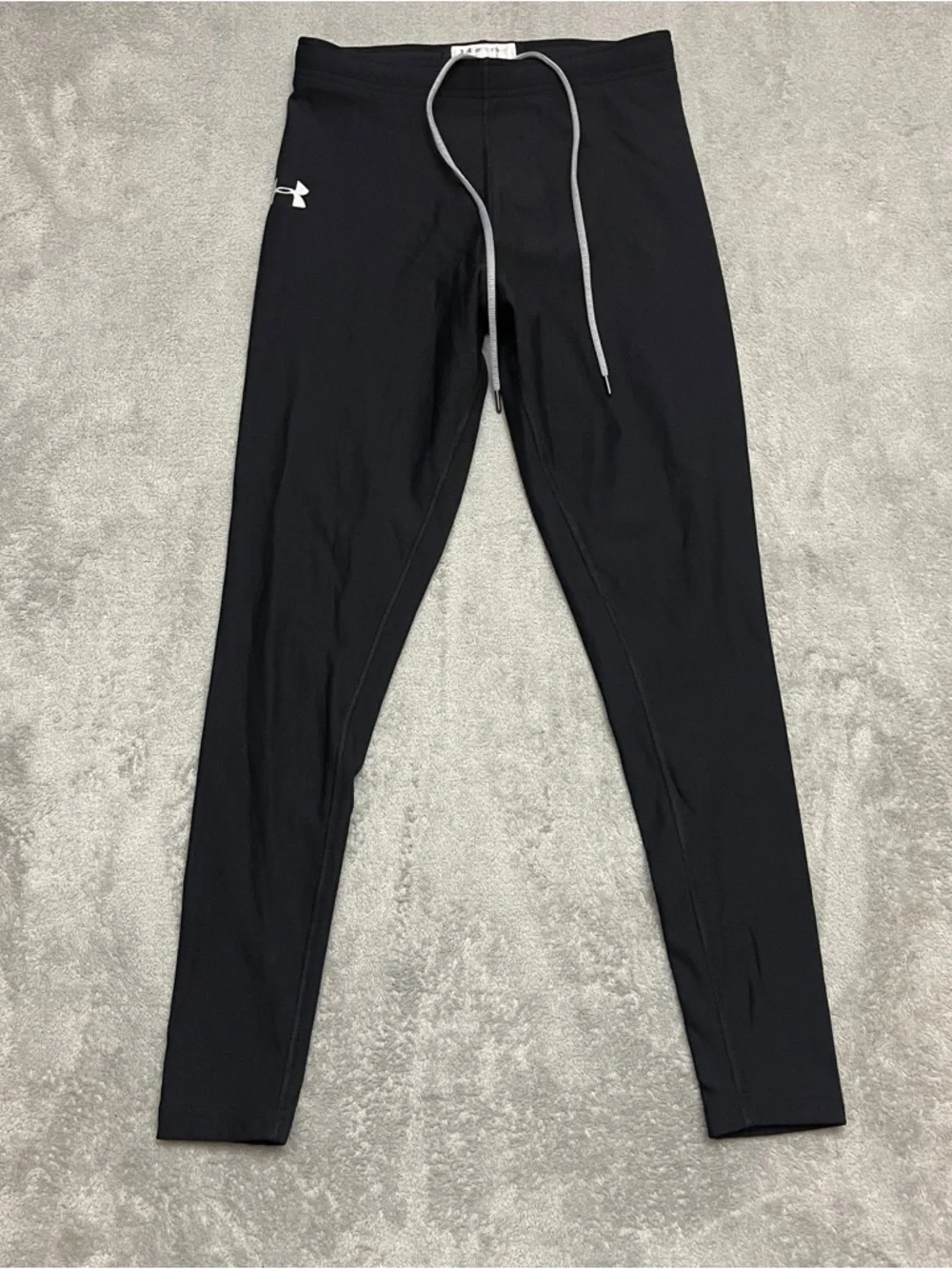 Mens Vintage Under Armour Spandex Tights Compression Pants Black M Cold gear